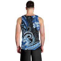 Polynesia Paisley Men Tank Top Mix Blue Polynesian Pattern LT05 - Polynesian Pride