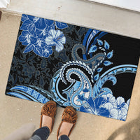 Polynesia Paisley Rubber Doormat Mix Blue Polynesian Pattern LT05 - Polynesian Pride