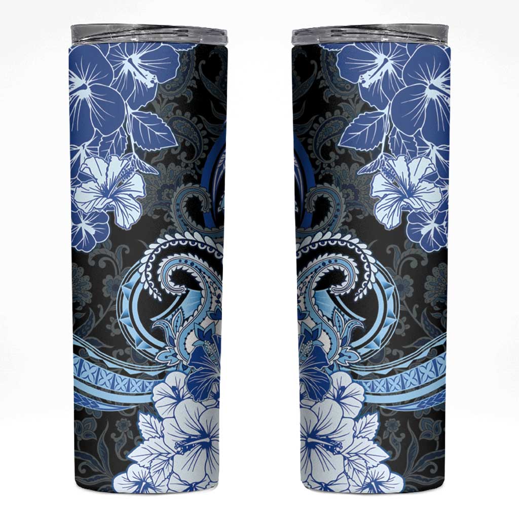 Polynesia Paisley Skinny Tumbler Mix Blue Polynesian Pattern