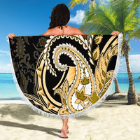 Polynesia Paisley Beach Blanket Mix Gold Polynesian Pattern LT05 - Polynesian Pride