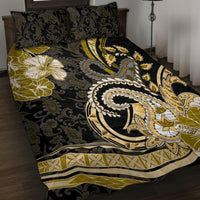 Polynesia Paisley Quilt Bed Set Mix Gold Polynesian Pattern
