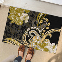 Polynesia Paisley Rubber Doormat Mix Gold Polynesian Pattern