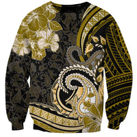 Polynesia Paisley Sweatshirt Mix Gold Polynesian Pattern LT05 Unisex Gold - Polynesian Pride