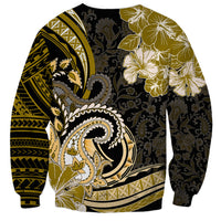 Polynesia Paisley Sweatshirt Mix Gold Polynesian Pattern LT05 - Polynesian Pride