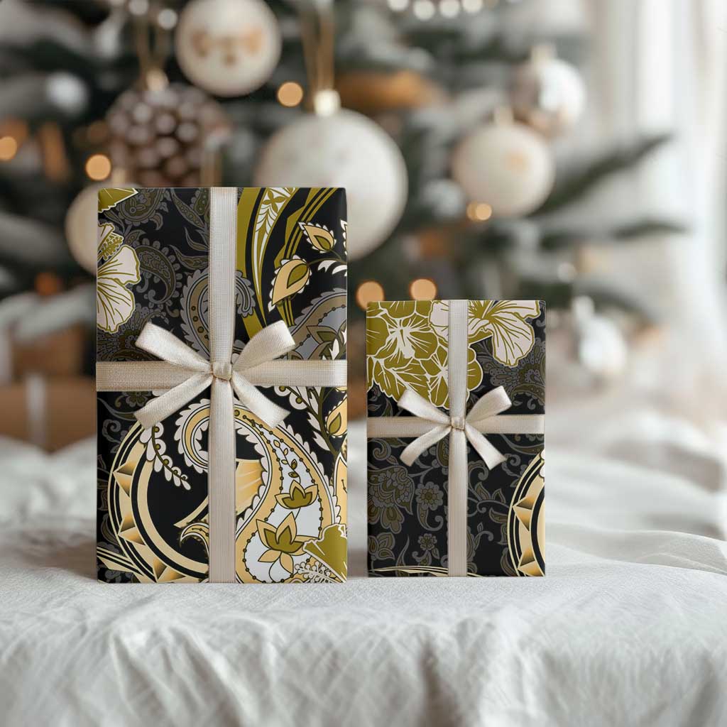 Polynesia Paisley Wrapping Paper Mix Gold Polynesian Pattern LT05 - Polynesian Pride