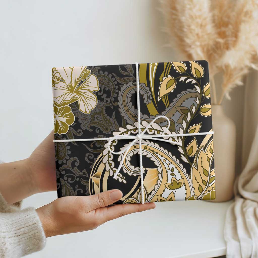 Polynesia Paisley Wrapping Paper Mix Gold Polynesian Pattern LT05 - Polynesian Pride