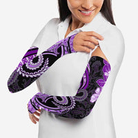 Polynesia Paisley Arm Sleeves Mix Purple Polynesian Pattern LT05 - Polynesian Pride