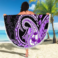 Polynesia Paisley Beach Blanket Mix Purple Polynesian Pattern LT05 - Polynesian Pride