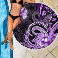 Polynesia Paisley Beach Blanket Mix Purple Polynesian Pattern LT05 - Polynesian Pride
