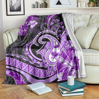 Polynesia Paisley Blanket Mix Purple Polynesian Pattern LT05 Purple - Polynesian Pride