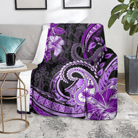 Polynesia Paisley Blanket Mix Purple Polynesian Pattern LT05 - Polynesian Pride