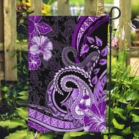 Polynesia Paisley Garden Flag Mix Purple Polynesian Pattern