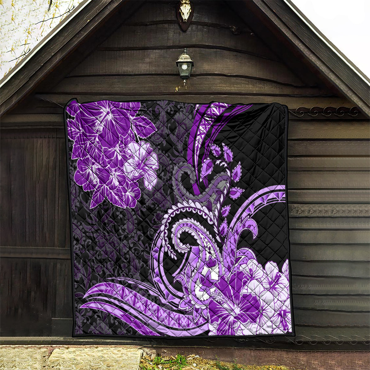 Polynesia Paisley Quilt Mix Purple Polynesian Pattern LT05 - Polynesian Pride