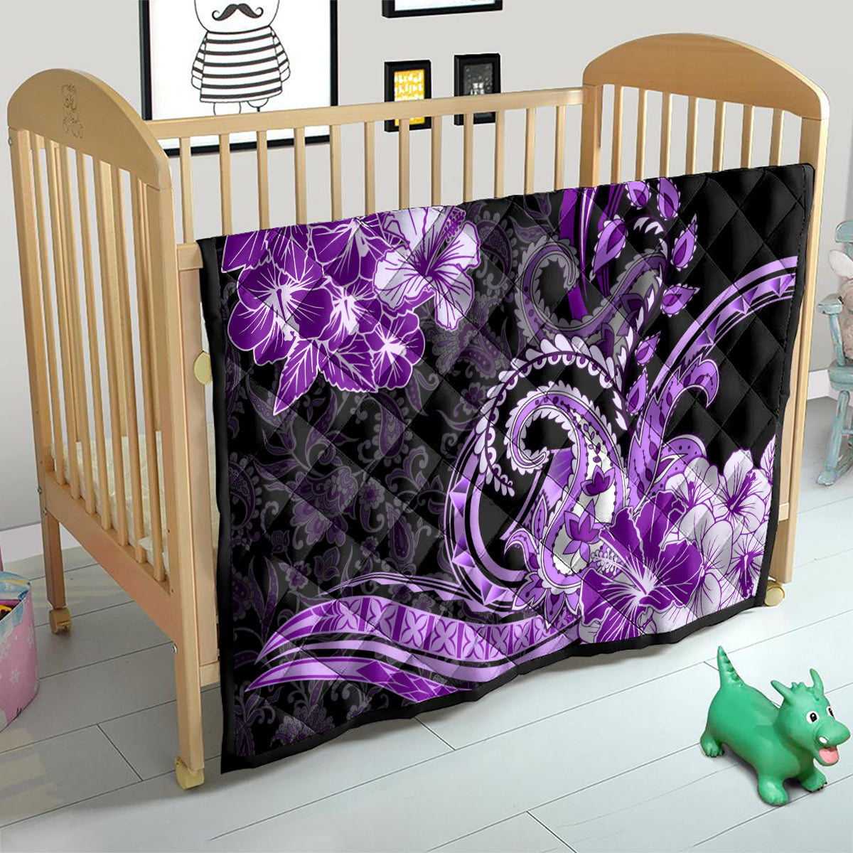 Polynesia Paisley Quilt Mix Purple Polynesian Pattern LT05 - Polynesian Pride
