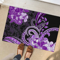 Polynesia Paisley Rubber Doormat Mix Purple Polynesian Pattern LT05 - Polynesian Pride