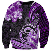 Polynesia Paisley Sweatshirt Mix Purple Polynesian Pattern LT05 Unisex Purple - Polynesian Pride