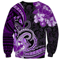 Polynesia Paisley Sweatshirt Mix Purple Polynesian Pattern LT05 - Polynesian Pride