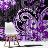 Polynesia Paisley Window Curtain Mix Purple Polynesian Pattern LT05 - Polynesian Pride