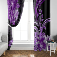 Polynesia Paisley Window Curtain Mix Purple Polynesian Pattern LT05 - Polynesian Pride