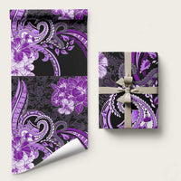 Polynesia Paisley Wrapping Paper Mix Purple Polynesian Pattern LT05 58" × 23" Purple - Polynesian Pride