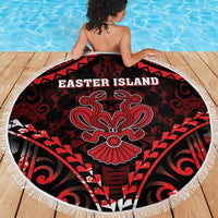 Easter Island Beach Blanket Polynesian Pattern Emblem