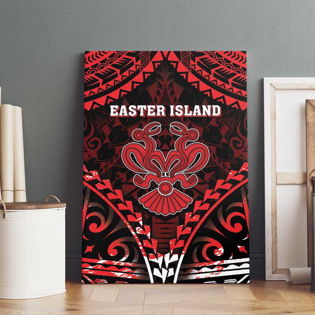 Easter Island Canvas Wall Art Polynesian Pattern Emblem