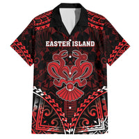 Personalised Easter Island Family Matching Off The Shoulder Long Sleeve Dress and Hawaiian Shirt Polynesian Pattern Emblem