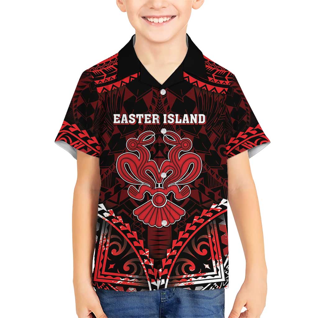 Personalised Easter Island Family Matching Short Sleeve Bodycon Dress and Hawaiian Shirt Polynesian Pattern Emblem
