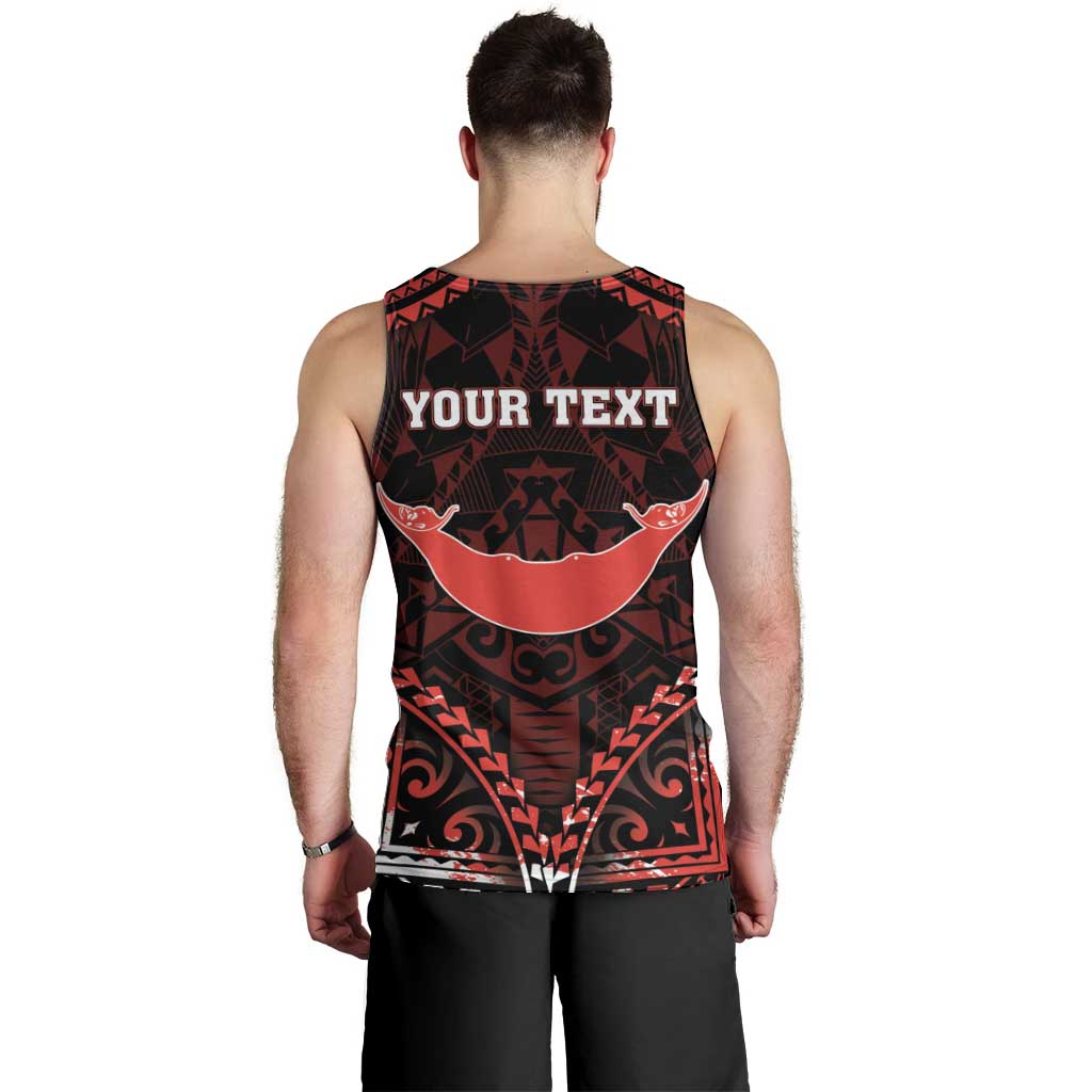Personalised Easter Island Men Tank Top Polynesian Pattern Emblem