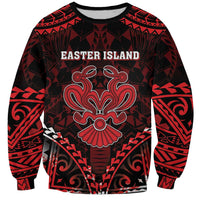 Personalised Easter Island Sweatshirt Polynesian Pattern Emblem