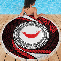 Easter Island Beach Blanket Moai Statues Polynesian Style