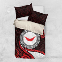 Easter Island Bedding Set Moai Statues Polynesian Style