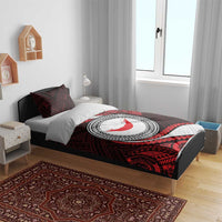 Easter Island Bedding Set Moai Statues Polynesian Style