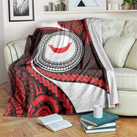 Easter Island Blanket Moai Statues Polynesian Style