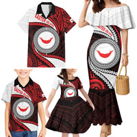 Easter Island Family Matching Mermaid Dress and Hawaiian Shirt Moai Statues Polynesian Style LT05 - Polynesian Pride
