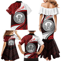 Easter Island Family Matching Mermaid Dress and Hawaiian Shirt Moai Statues Polynesian Style LT05 - Polynesian Pride