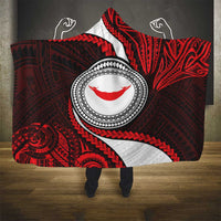 Easter Island Hooded Blanket Moai Statues Polynesian Style