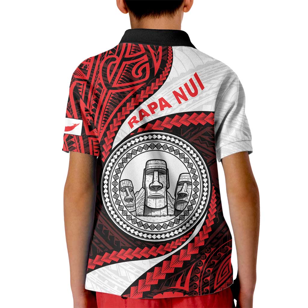 Easter Island Kid Polo Shirt Moai Statues Polynesian Style LT05 - Polynesian Pride