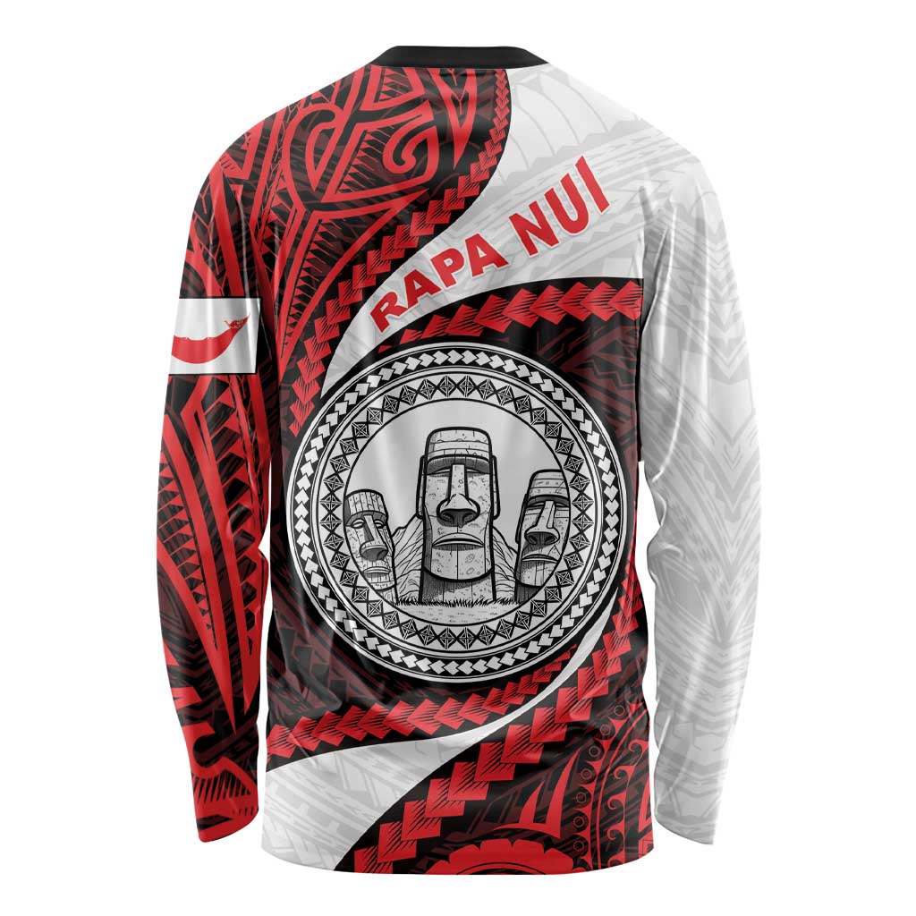 Easter Island Long Sleeve Shirt Moai Statues Polynesian Style LT05 - Polynesian Pride