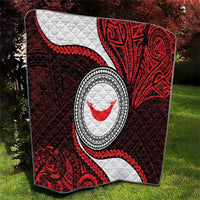 Easter Island Quilt Moai Statues Polynesian Style