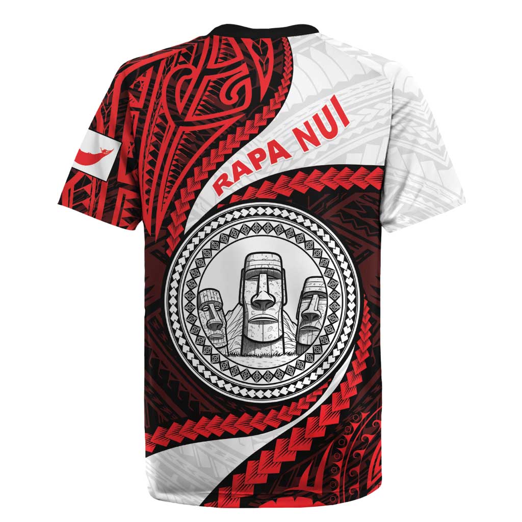 Easter Island Rugby Jersey Moai Statues Polynesian Style LT05 - Polynesian Pride