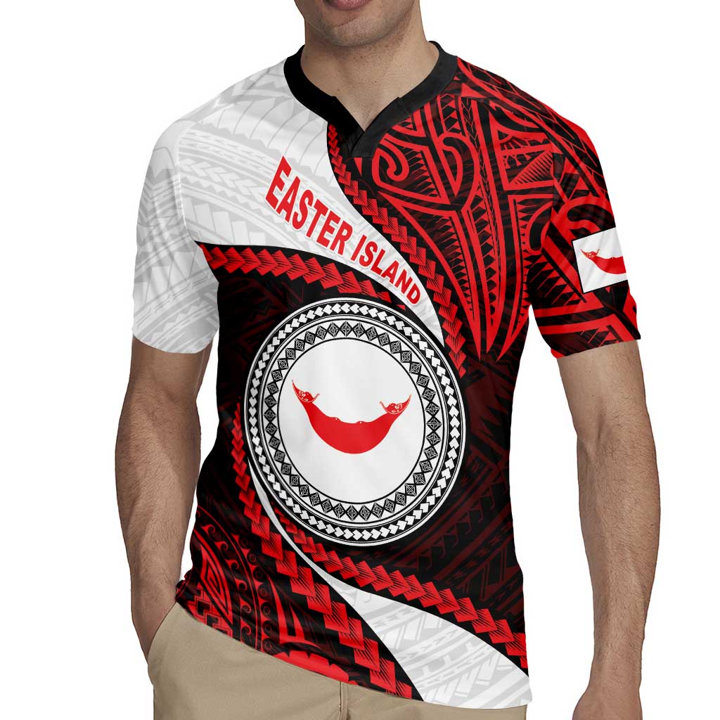 Easter Island Rugby Jersey Moai Statues Polynesian Style LT05 - Polynesian Pride