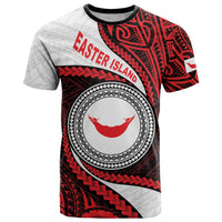 Easter Island T Shirt Moai Statues Polynesian Style LT05 Red - Polynesian Pride