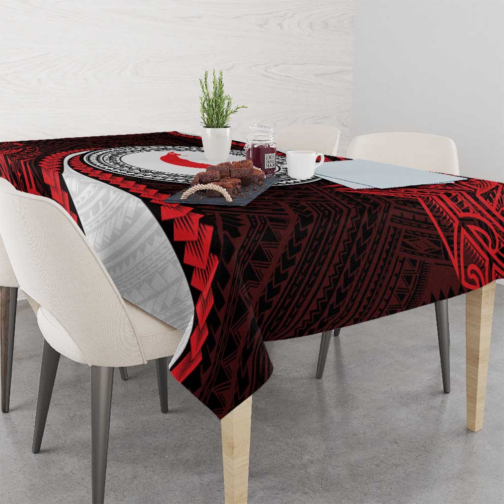 Easter Island Tablecloth Moai Statues Polynesian Style LT05 - Polynesian Pride