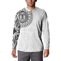 New Zealand Aotearoa Button Sweatshirt Maori Te Mata O Rongokako