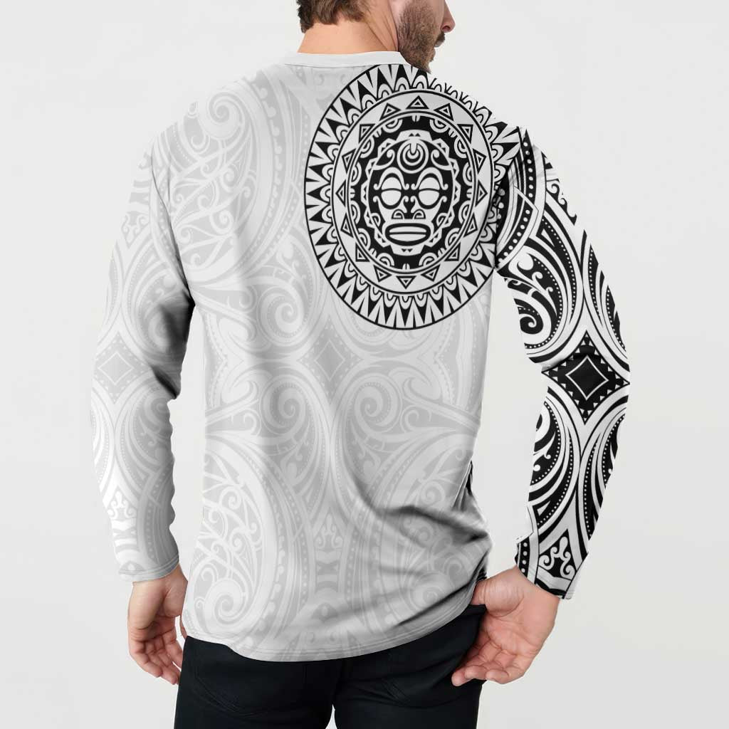 New Zealand Aotearoa Button Sweatshirt Maori Te Mata O Rongokako