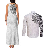 New Zealand Aotearoa Couples Matching Tank Maxi Dress and Long Sleeve Button Shirt Maori Te Mata O Rongokako