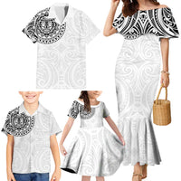 New Zealand Aotearoa Family Matching Mermaid Dress and Hawaiian Shirt Maori Te Mata O Rongokako