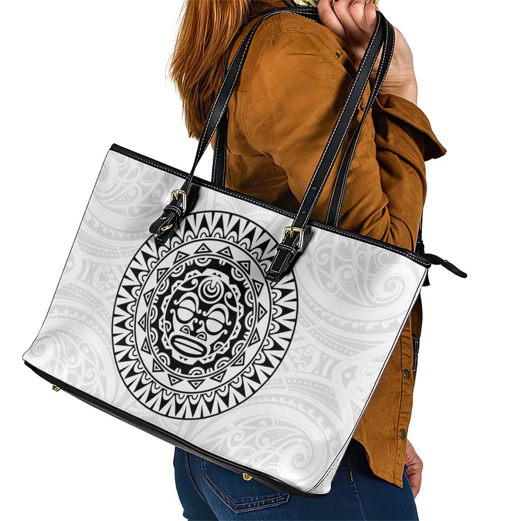 New Zealand Aotearoa Leather Tote Bag Maori Te Mata O Rongokako