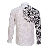 New Zealand Aotearoa Long Sleeve Button Shirt Maori Te Mata O Rongokako